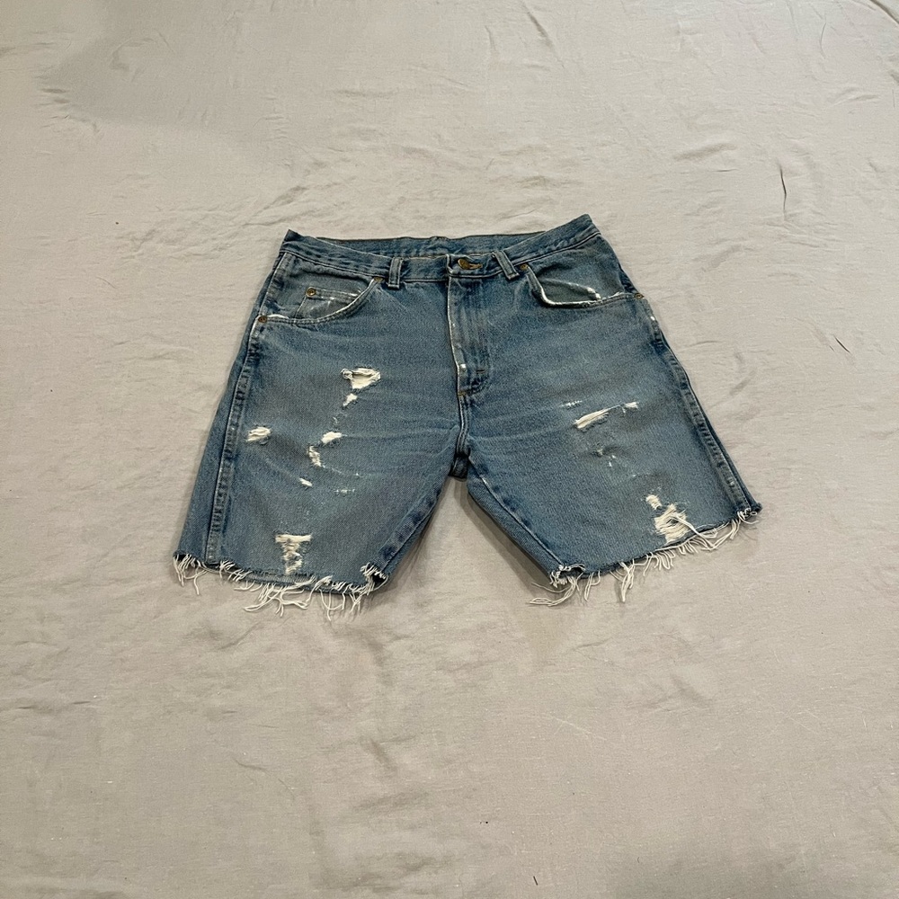 Thrifted wrangler shorts.